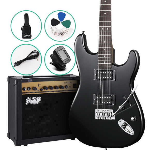 NNEDSZ Electric Guitar And AMP Music String Instrument Rock Black Carry Bag Steel String