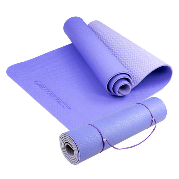 NNEDPE Powertrain Eco-Friendly TPE Pilates Exercise Yoga Mat 8mm - Light Purple