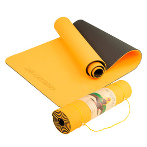 NNEDPE Powertrain Eco-Friendly TPE Pilates Exercise Yoga Mat 8mm - Orange