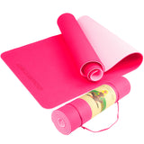 NNEDPE Powertrain Eco-Friendly TPE Pilates Exercise Yoga Mat 8mm - Pink
