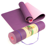NNEDPE Powertrain Eco Friendly TPE Yoga Exercise Mat - Dark Purple