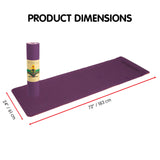 NNEDPE Powertrain Eco-Friendly TPE Pilates Exercise Yoga Mat 8mm - Dark Purple