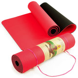 NNEDPE Powertrain Eco Friendly TPE Yoga Exercise Mat - Red