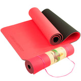 NNEDPE Powertrain Eco-Friendly TPE Pilates Exercise Yoga Mat 8mm - Red