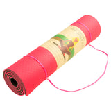 NNEDPE Powertrain Eco-Friendly TPE Pilates Exercise Yoga Mat 8mm - Red