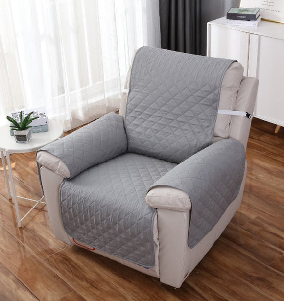 NNEKG Waterproof Sofa Cover Recliner (Grey)