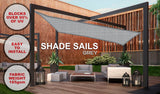 NNEDPE Wallaroo Rectangular Shade Sail 4m x 5m - Grey