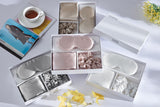 NNEKG 4 Piece Mulberry Silk Gift Set (Silver)