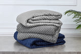 NNEKGE Mink Dot Weighted Cotton Blanket (Silver 9KG)