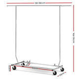 NNEDSZ Clothes Coat Rack Stand Portable Garment Hanging Rail Airer Adjustable
