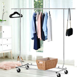 NNEDSZ Clothes Coat Rack Stand Portable Garment Hanging Rail Airer Adjustable