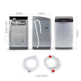NNEMB Washing Machine 7kg Platinum Automatic Top Load Home Dry Wash