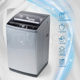 NNEMB 9kg Top Load Washing Machine Home Dry Wash Automatic Washer Grey Laundry