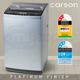 NNEMB 9kg Top Load Washing Machine Home Dry Wash Automatic Washer Grey Laundry