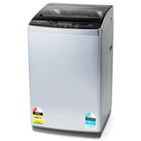 NNEMB 9kg Top Load Washing Machine Home Dry Wash Automatic Washer Grey Laundry