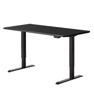 NNEDSZ Standing Desk Sit Stand Up Riser Height Adjustable Motorised Electric Computer Laptop Table Black