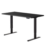 NNEDSZ Standing Desk Sit Stand Up Riser Height Adjustable Motorised Electric Computer Laptop Table Black
