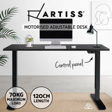 NNEDSZ Standing Desk Sit Stand Up Riser Height Adjustable Motorised Electric Computer Laptop Table Black