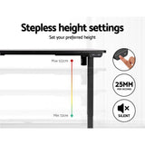 NNEDSZ Standing Desk Sit Stand Up Riser Height Adjustable Motorised Electric Computer Laptop Table Black