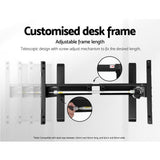 NNEDSZ Standing Desk Sit Stand Up Riser Height Adjustable Motorised Electric Computer Laptop Table Black