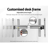 NNEDSZ Standing Desk Sit Stand Table Height Adjustable Motorised Electric Grey Frame 120cm Walnut