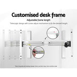 NNEDSZ Adjustable Desk Frame White