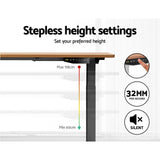 NNEDSZ Standing Desk Sit Stand Motorised Electric Computer Laptop Table 120cm Dual Motor