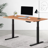 NNEDSZ Standing Desk Sit Stand Motorised Electric Computer Laptop Table 120cm Dual Motor