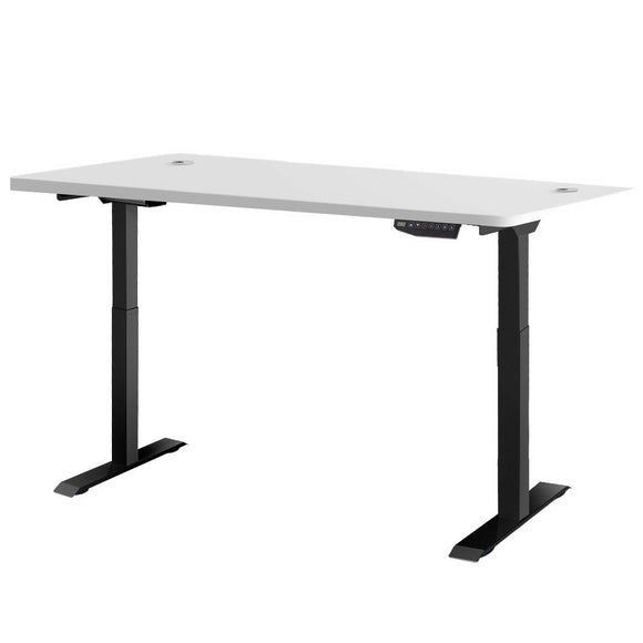 NNEDSZ 160cm Motorised Electric Height Adjustable Standing Desk Table Dual Motor