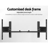 NNEDSZ 160cm Motorised Electric Height Adjustable Standing Desk Table Dual Motor