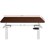 NNEDSZ Standing Desk Motorised Sit Stand Table Height Adjustable Computer Laptop Desks Dual Motors 140cm