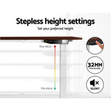 NNEDSZ Standing Desk Motorised Sit Stand Table Height Adjustable Computer Laptop Desks Dual Motors 140cm