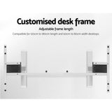 NNEDSZ Motorised Height Adjustable Standing Desk - White Frame with 160cm White Top