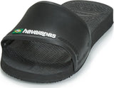 NNEKG Unisex Slide Brasil Thongs (Black Size 35 36 BR)