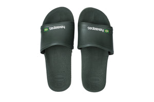 NNEKG Unisex Slide Brasil Thongs (Olive Green Size 43 44 BR)