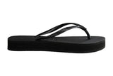 NNEKG Slim Flatform Thongs (Black Size 39 40 BR)