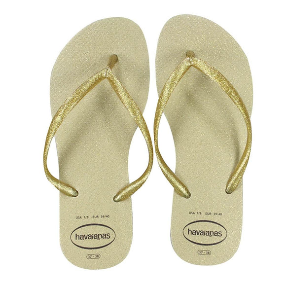 NNEKG Womens Slim Gloss Thongs (Sand Grey Size 37 38 BR)