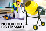 NNEDPE Kartrite 850W Cement Concrete Mixer Sand Gravel Portable - 200L