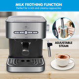 NNEDPE Hauffmann Davis SA-CM-2009 Espresso Coffee Machine 15 Bar Italian Pump