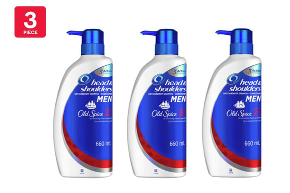 NNEKG Head & Shoulders Old Spice 2 in 1 660ml 3 Pack
