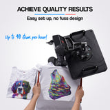 NNEMB 38x29cm 5in1 Swing Away Heat Press Machine-Includes T-Shirt-Mug-Cap-Plate Presses