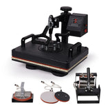 NNEMB 38x29cm 5in1 Swing Away Heat Press Machine-Includes T-Shirt-Mug-Cap-Plate Presses