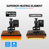 NNEMB 30x23cm Swing Away Heat Press Machine