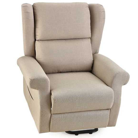 NNEMB Electric Recliner Lift Heat Chair for Elderly-Massage-Heat Therapy-Aged Care-Beige