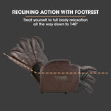 NNEMB Electric Massage Recliner Lift Heat Chair for Elderly Aged Care-Dark Crimson