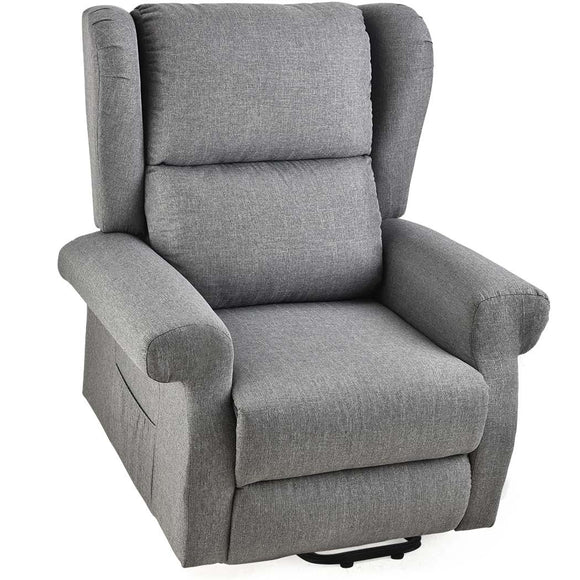 NNEMB Electric Recliner Lift Heat Chair for Elderly-Massage-Heat Therapy-Aged Care-Grey