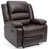 NNEMB Elderly-Friendly Luxury Recliner Chair-Brown
