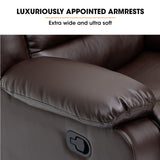 NNEMB Elderly-Friendly Luxury Recliner Chair-Brown