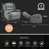 NNEMB Luxury Recliner Chair-Grey
