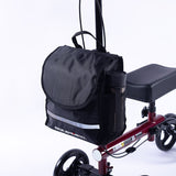 NNEMB Knee Scooter Walker-Dual Brakes-Bag-Broken Leg Ankle Foot Mobility-Crutches Alternative-Red